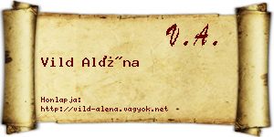 Vild Aléna névjegykártya